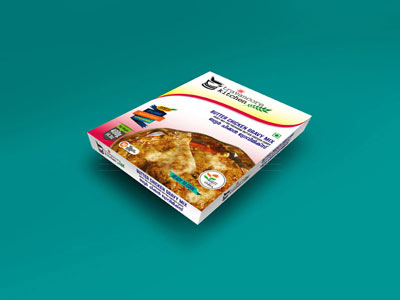 butter chicken gravy mix package design